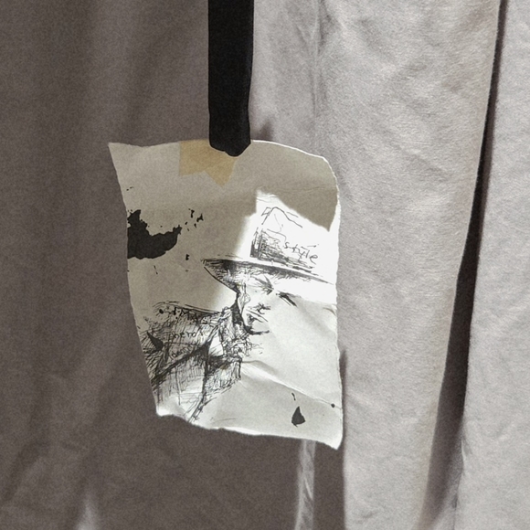 Greg Lauren Black and Blue Hybrid Sport Coat with Denim Details - Picture 6 of 7